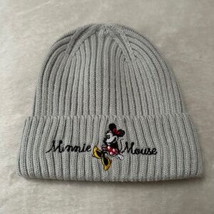 NWT DISNEY MINNIE MOUSE KNIT HAT BEANIE GRAY